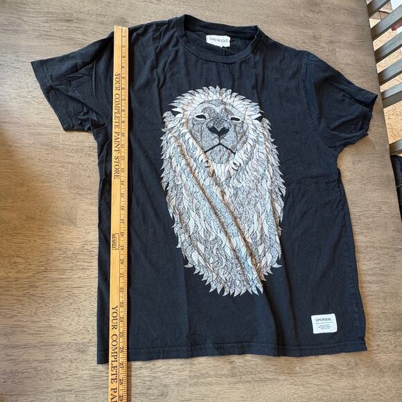 Supremebeing, Black Lion T-shirt Respect The Beard, Size XL - Picture 5 of 8